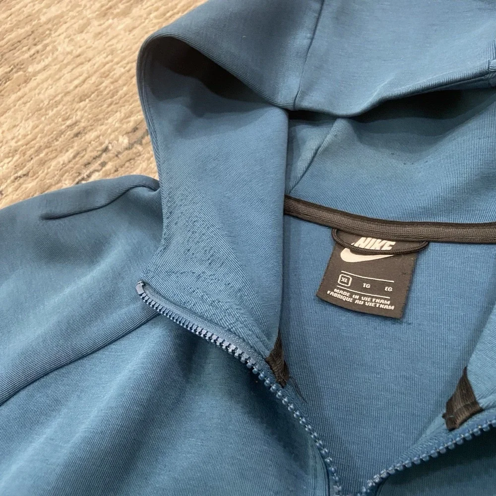 Nike Tech Fleece Full Zip Hoodie‎ Rare Old Season Blue 928483-474 Mens Size XL